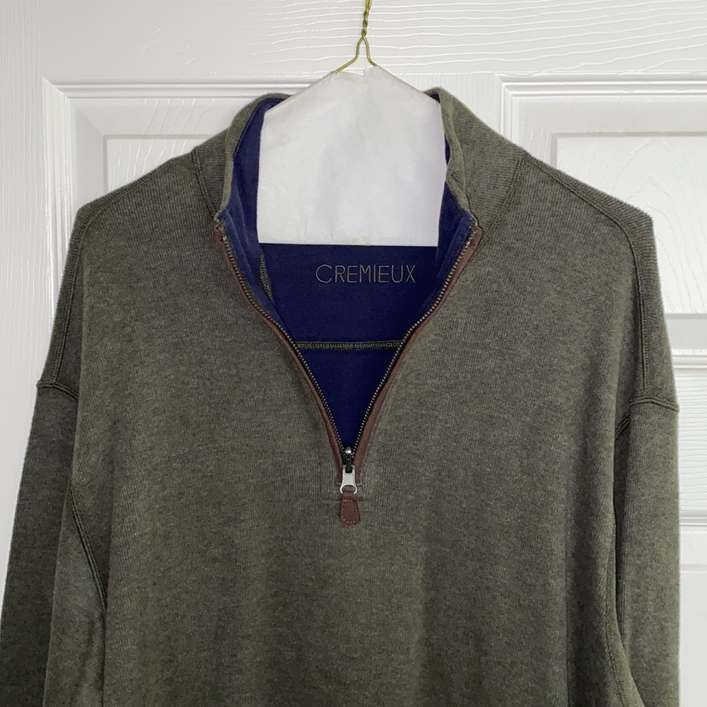 Cremieux quarter zip, size Large